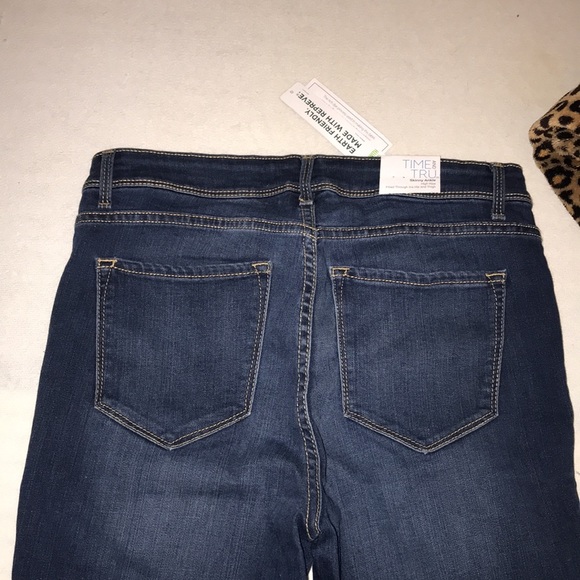 Time and true size 8 skinny jeans cuffed pockets NWTs - Picture 5 of 11